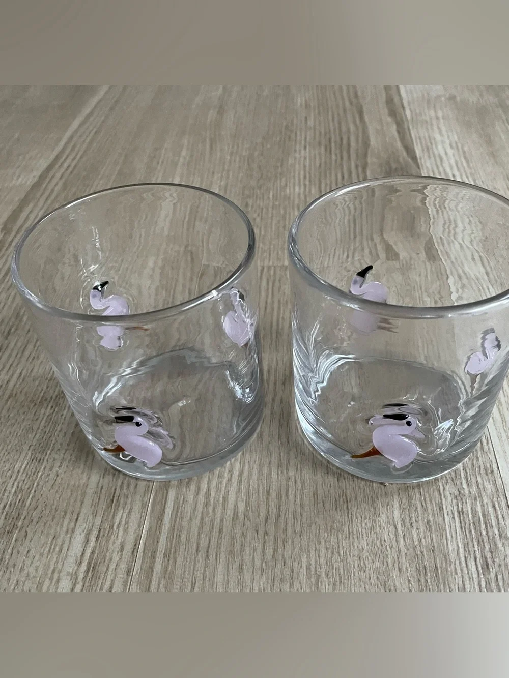 Crate & barrel 🦩Keko Flamingo Old Fashion Glasses